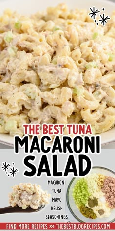 Tuna Macaroni Salad Tuna Macaroni Salad, Easy Macaroni Salad, What Is Healthy Food, Easy Macaroni, Best Macaroni Salad, Tuna Salad Pasta, Quick Salads, Pasta Side Dishes, Easy Pasta Salad Recipe