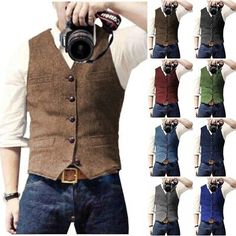 Mens Tweed Vest, Prom Dress Cocktail, Trade Market, Dress Mother Of The Bride, Herringbone Vest, Tweed Waistcoat, Tweed Vest, Western Jacket, Grey Vest