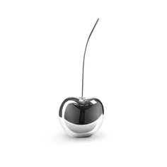 Small Chrome Cherry Sculpture 18 Tall Simple Room Decoration, Cherry Design, Wedding Gifts For Friends, Modern Room Decor, Simple Room, Sweet Summertime, Unique Sculptures, Resin Sculpture, Desenho Tattoo