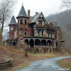 an old abandoned house in the woods