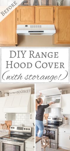 Diy Range Hood Cover, Diy Range Hood, Kitchen Renovation Diy Ideas, Range Hood Cover, Hood Cover, Kitchen Diy Makeover, Diy Kitchen Renovation, Kitchen Organization Diy, Interior Minimalista