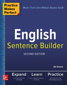 an english sentence builder book with the title