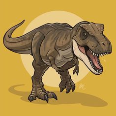 an image of a t - rex dinosaur with its mouth open