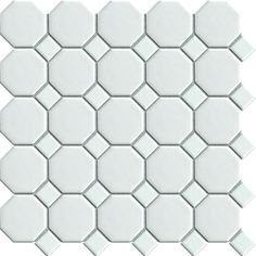 the white hexagonal tile pattern is shown