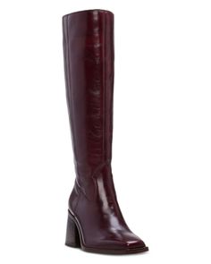 Vince Camuto Women's Sangeti High Heel Boots Paris Picture Ideas, Square Toed Boots, Vince Camuto Boots, Fall Winter Shoes, Dark Mahogany, Square Toe Boots, Wide Calf Boots, Chunky Block Heels, Wide Calf