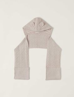 Stay cozy and stylish with our CozyChic® Youth Bear Beanie Scarf. This cable knit hooded scarf features a playful bear design and convenient hand pockets. Keep your little ones warm while adding a touch of fun to their wardrobe. Made with our signature CozyChic fabric for ultimate comfort. Imported. Knit Hooded Scarf, Bear Beanie, Pet Sweaters, Beanie Scarf, Hooded Scarf, Sleep And Loungewear, Bear Design, Cardigan Jacket, Stay Cozy