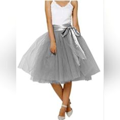 Size 20. Never Worn Fitted Tulle Tiered Skirt, Fitted Tulle Mini Skirt With Tiered Design, Tulle Mini Skirt With Lining, Spring Tulle Full Mini Skirt, Party Midi Tulle Skirt, Spring Full Tulle Mini Skirt, Tulle Midi Dress With Flowy Skirt, Fitted Tiered Tulle Mini Skirt, Fitted Tulle Tiered Mini Skirt