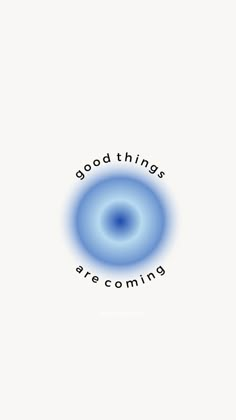 the words good things are coming on a white background