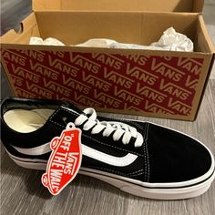 Brand New Never Worn Old Skool Trainers Vans Black And White, Womens Vans, Old Skool, Vans Shoes, Womens Shoes Sneakers, Womens Sneakers, Shoes Sneakers, Women Accessories, Brand New