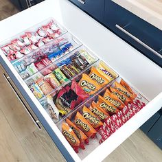 an open refrigerator filled with lots of food