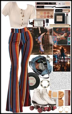 70'outfits Aesthetic, Retro Outfits 70s Vintage Fashion Party, 70s Style Fall Outfits, Retro Outfit Inspiration, Retro 70s Fashion Outfits, 1985 Fashion Woman Outfit, 70's Aesthetic Outfits, 70s Summer Clothes, 70s Fashion Outfits Ideas