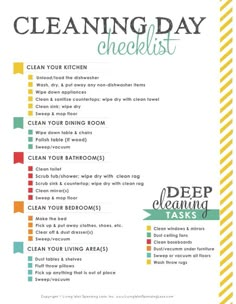 a cleaning checklist with the words clean your kitchen