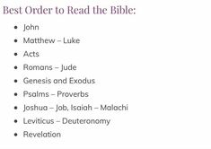 the best order to read the bible