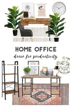 the home office decor for productivity