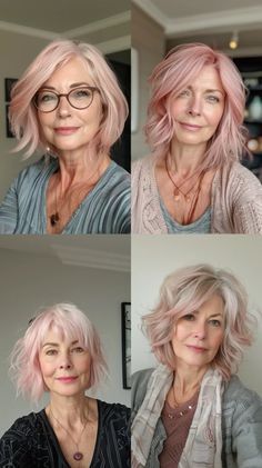 Youthful Haircuts, Short Graduated Bob, Hair Shag, Flattering Haircuts, Choppy Pixie Cut, Face Framing Bangs, Haircut Designs, Short Grey Hair, Shag Hairstyles