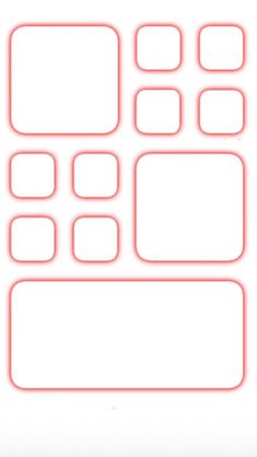 a white background with red squares and rectangles