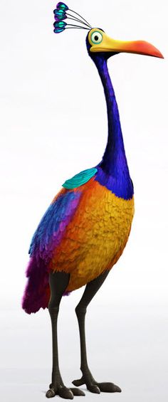 the colorful bird is standing on one leg and has a long beak with an insect in it's mouth