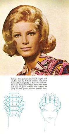 Short Hairstyle 70s, Short 60s Hair, 60's Hair, 1960 Hairstyles, Roller Set Hairstyles, 60s Hairstyles, Roller Sets