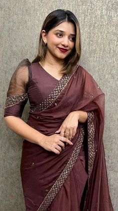 Blouse Designer Latest, Blouse Neck And Sleeve Design, Blouse Design For Designer Saree, Party Wear Blouse Designs Latest, Sleeve Blouse Designs Saree, Sleeve Pattern For Blouse, Net Sleeves Designs For Blouse, Sleeves Designs For Blouse, Blouse Sleeve Pattern