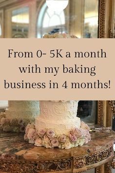 there is a sign that says how i turned my baking hobby into a business