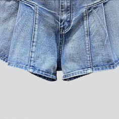 Bring your trendy game to the next level with the 2023 Summer Collection's plaited legs color denim shorts. y2k style! These mid-waist shorts are stylishly crafted with wide-legs. a zipper and button closure. and a modern y2k design that's sure to make a statement.Distinctive Features: Y2K Style: These pleated legs jeans bring the nostalgia of the 2000s with a modern twist. Make a fashion statement at any occasion with this eye-catching y2k design. Colorful Denim: These shorts are crafted from p Trendy Bottoms With Built-in Shorts, Y2k Bottoms With Built-in Shorts, Y2k Bottoms With Built-in Shorts For Summer, Trendy High-waisted Jean Shorts With Pockets, Y2k High Waist Denim Jean Shorts, Y2k Style Denim Bottoms For Summer, Y2k High Waist Denim Shorts, Y2k Jean Shorts With Built-in Shorts For Summer, Y2k Style Shorts With Pockets For Summer