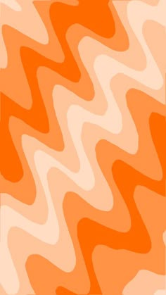 an orange and white background with wavy lines