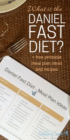 What is the Daniel Fast Diet? You can read more about this amazing fast here, and also download a free printable meal plan ideas sheet. Links to recipes are included, too! Daniel Fast Diet, The Daniel Fast, Daniel Diet, Meal Plan Printable, The Daniel Plan, Fast Food Diet, Meal Plan Ideas, Diet Fast, Daniel Fast Recipes