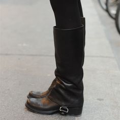 GOOSHOE Black Calf Length Block Heel Boots 4 Calf Length Boots, Block Heel Boots, Vintage Boots, Mein Style, Long Boots, Mode Inspo, Black Vintage, Pretty Shoes, Calf Boots