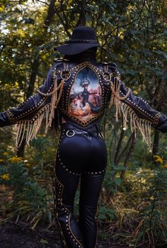 Toxic Vision Witches Sabbath fringe jacket Witches Sabbath, Toxic Vision, Art Help, Gold Fringe, Art Tapestry, 2024 Style, Fringe Jacket, Made From Scratch, Gothic Fashion