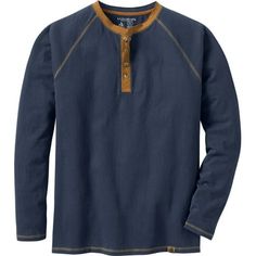 We promised you great everyday apparel for hunters, this piece is no exception. Distressed seams give this men's henley a rugged look, while sueded cotton gives it a soft feel. It's a perfect fit for your outdoor lifestyle, with easy-moving raglan long sleeves and a 4-button placket for easy on/off. Contrast stitching, Legendary label at hem. Big & Tall sizes are designed for men over 6'2" and add 2" in body length and 1-12" in sleeve length Material: 100% Cotton Wash: Machine wash cold with lik Rugged Look, Sweatpants Set, Henley Shirt, Mens Clothing, Casual Shirts For Men, On Off, Shirt Online