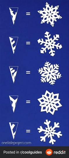 how to make paper snowflakes one little project