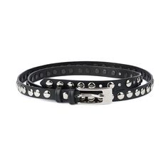 Buy Black Studded Belt 1.5 Cm - Studded Leather Belt - Womens Studded Belt - Belt With Studs - Black Leather Studded Belt - Black Studded Belt Women's BELT SIZE: Choose from drop down menu above BELT HEIGHT: 5/8″ | 1.5 cm LEATHER: Genuine Italian leather COLOR: Black BUCKLE: Metal, silver color RIVETS: Silver color CONDITION: New INCLUDED: Dust bag Removable belt buckle, so you use your favorite buckle with the belt. ALL BELTS ARE MEASURED FROM THE LEATHER PART'S END TO THE MIDDLE HOLE. DISCOVER Edgy Black Belt Buckle With Removable Belt, Black Leather Belt With Edgy Style, Edgy Black Belt Buckles, Black Leather Belts With Rivets, Black Leather Belt With Rivets, Adjustable Black Belt Buckles With Rivets, Black Punk Belt With Rivets, Edgy Adjustable Belts With Rivets, Edgy Adjustable Belt With Rivets