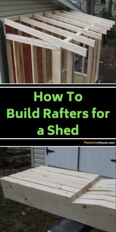 how to build rafters for a shed