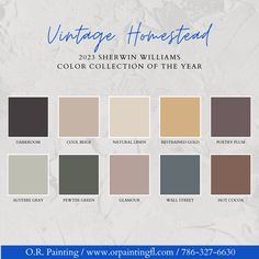 the vintage homestead color collection of the year