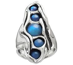 You'll find yourself staring endlessly at this labradorite ring. Its vertical design and organic presence is truly something out of the ordinary. From Hagit. Vertical Design, Labradorite Ring, Color Lines, Ring Size Guide, Find Yourself, The Ordinary, Labradorite, Gemstone Rings, Jewelry Rings