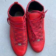 Balenciaga Red Sneakers Size 45 Shoes Balenciaga, Balenciaga Sneakers, Balenciaga Shoes, Red Sneakers, Mens Shoes Sneakers, Balenciaga, Men's Shoes, Shoes Sneakers, Man Shop