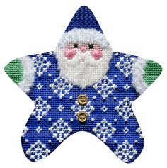 Star Of The Month Needlepoint, Cross Stitch, Stars, Canvas, Christmas