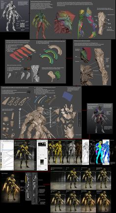 an info sheet showing the different parts of a robot suit and how to use it