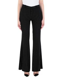 crepe, glitter, stripes, mid rise, slim fit, flare & wide-leg, hook-and-bar, zip, multipockets , Color: Black , Size: XS Woman Pants, Women Pants Casual, Other Woman, Pants Black, Black Pants, Casual Pants, Casual Women, Pajama Pants, Mid Rise