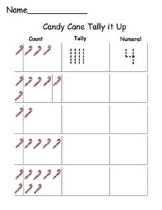 the candy cane tally it up worksheet