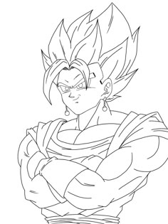 dragon ball super saiyan coloring page