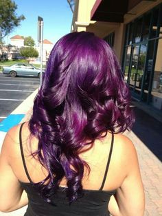 Pretty purple Violet Hair Color, Bright Purple Hair, Rock Your Hair, Hair Pics, Beautiful Hair Color, Awesome Hair