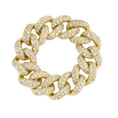 LINK COLLECTION: The SHAY Diamond Medium Pave Link Ring. This item is in stock and ready to ship in 1 - 3 days. Details: 18K Gold: 6.78gr White Diamonds: 1.01cts Width: 8mm Standard Size: 7 US / 54.5 EU Available in Yellow Gold Natural, untreated gemstones Product Number: SR209 Not sure of sizing? See our chart HERE. We offer complimentary international shipping & duties and 2 day shipping within the US. For estimated delivery lead times, please see our shipping guide in the footer. LIVE CHA Mini Bracelet, Diamond Wall, Link Ring, Mini Necklace, Linking Rings, Silver Anklets, Silver 925 Necklace, Rose Yellow, 925 Silver Earrings