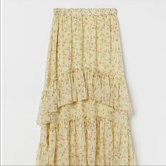 Stunning! New With Tag! Blogger Skirt H&m Pleated Summer Skirt, H&m Summer Pleated Skirt, H&m Pleated Skirt For Summer, H&m Pleated Skirt For Spring, Chic Flowy Skirt By H&m, H&m Long Skirt For Spring, Chic H&m Skirt For Spring, Spring H&m Lined Skirt Bottoms, H&m Spring Lined Skirt Bottoms