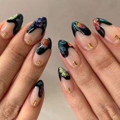 Nail Design Glitter, Colorful Nail, Nail Swag, Beautiful Nail Designs, Minimalist Nails, Fire Nails, Dream Nails, Funky Nails, Pretty Acrylic Nails