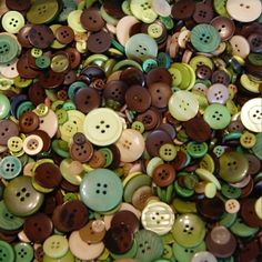 Earthy Photos, Green Earthy Aesthetic, Brown Green Aesthetic, Green Brown Aesthetic, Green And Brown Aesthetic, Buttons Aesthetic, Button Aesthetic, Crafting Aesthetic, Mix Aesthetic