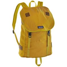 Patagonia Arbor 26L Backpack | evo Sporty Backpack, Backpacking Hammock, Patagonia Outdoor, Yellow Backpack, Backpack Outfit, Orange Backpacks, Backpacking Gear