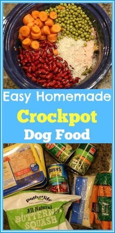 an easy homemade crockpot dog food recipe