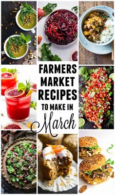 farmers market recipes to make in march