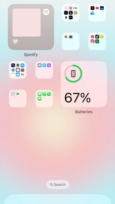 an iphone screen showing the percentage of battery usage in different smartphones and numbers on it